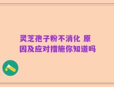 灵芝孢子粉不消化 原因及应对措施你知道吗