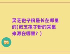 灵芝孢子粉是长在哪里的(灵芝孢子粉的采集来源在哪里？)