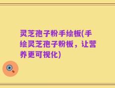 灵芝孢子粉手绘板(手绘灵芝孢子粉板，让营养更可视化)