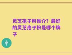 灵芝孢子粉推介？最好的灵芝孢子粉是哪个牌子