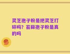 灵芝孢子粉是把灵芝打碎吗？苔藓孢子粉是真的吗