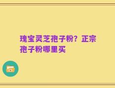 瑰宝灵芝孢子粉？正宗孢子粉哪里买