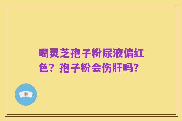 喝灵芝孢子粉尿液偏红色?孢子粉会伤肝吗?