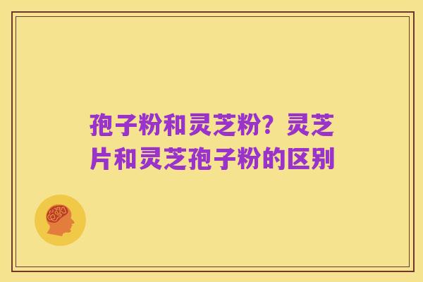 孢子粉和灵芝粉？灵芝片和灵芝孢子粉的区别