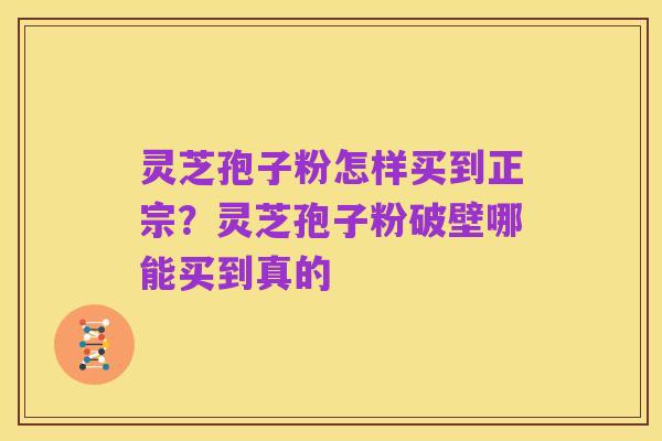 灵芝孢子粉怎样买到正宗?灵芝孢子粉破壁哪能买到真的