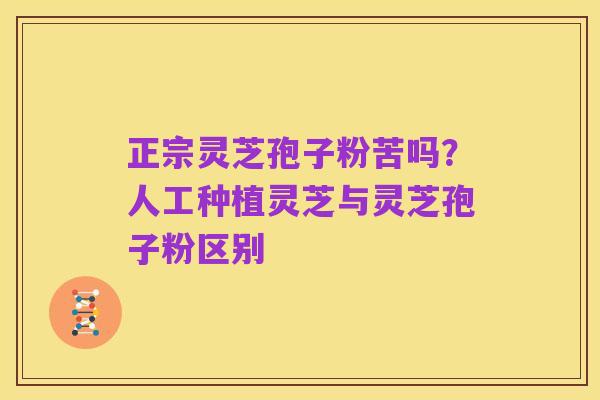 正宗灵芝孢子粉苦吗?人工种植灵芝与灵芝孢子粉区别