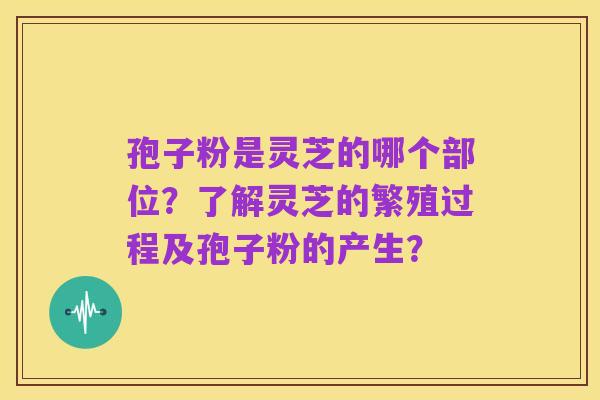 孢子粉是灵芝的哪个部位?了解灵芝的繁殖过程及孢子粉的产生?