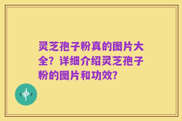 灵芝孢子粉真的图片大全?详细介绍灵芝孢子粉的图片和功效?