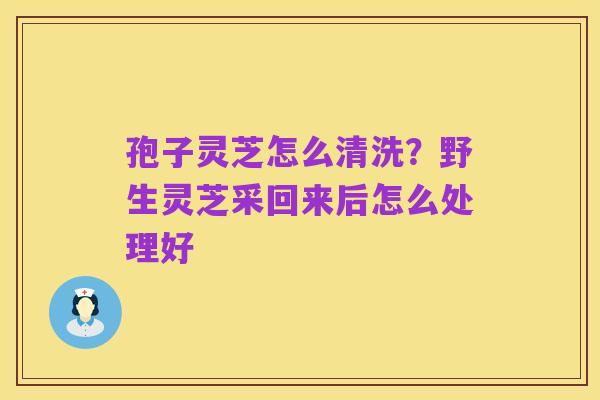 孢子灵芝怎么清洗？野生灵芝采回来后怎么处理好