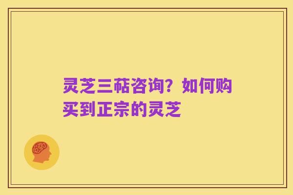 灵芝三萜咨询?如何购买到正宗的灵芝
