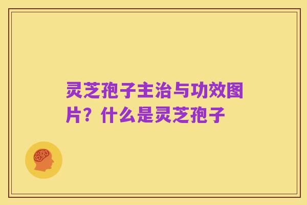 灵芝孢子主治与功效图片?什么是灵芝孢子
