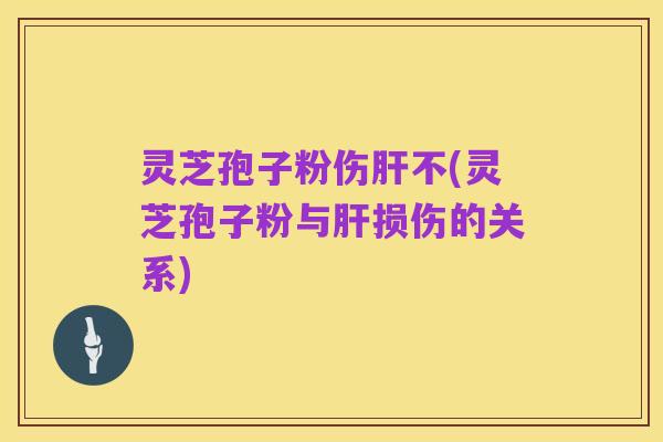 灵芝孢子粉伤肝不(灵芝孢子粉与肝损伤的关系)