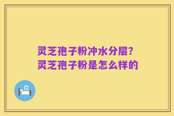 灵芝孢子粉冲水分层？灵芝孢子粉是怎么样的