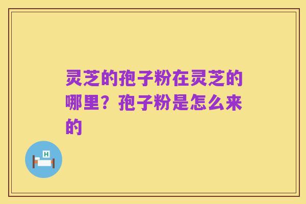 灵芝的孢子粉在灵芝的哪里?孢子粉是怎么来的