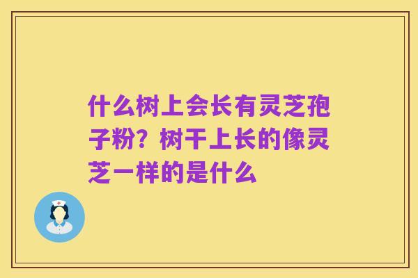 什么树上会长有灵芝孢子粉？树干上长的像灵芝一样的是什么