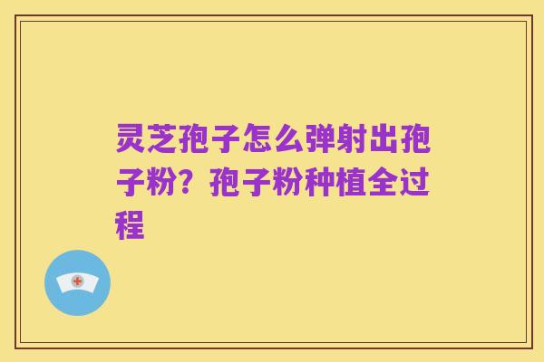 灵芝孢子怎么弹射出孢子粉?孢子粉种植全过程
