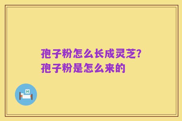 孢子粉怎么长成灵芝？孢子粉是怎么来的