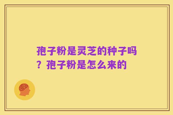 孢子粉是灵芝的种子吗?孢子粉是怎么来的