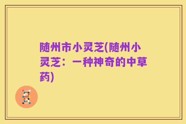 随州市小灵芝(随州小灵芝:一种神奇的中草药)
