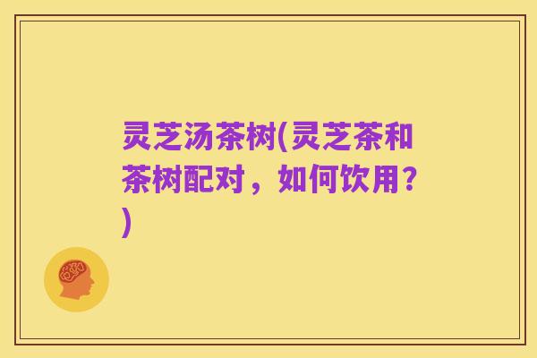 灵芝汤茶树(灵芝茶和茶树配对,如何饮用?)