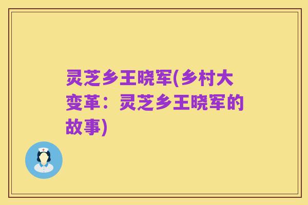 灵芝乡王晓军(乡村大变革:灵芝乡王晓军的故事)