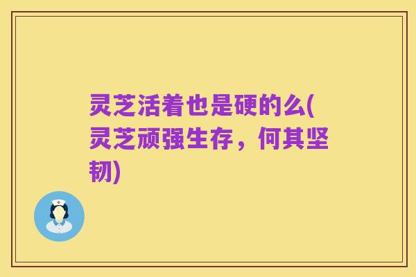 灵芝活着也是硬的么(灵芝顽强生存，何其坚韧)