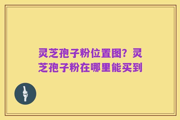 灵芝孢子粉位置图?灵芝孢子粉在哪里能买到