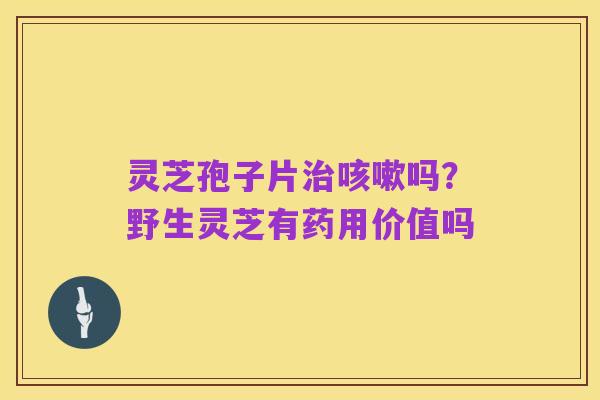 灵芝孢子片治咳嗽吗?野生灵芝有药用价值吗