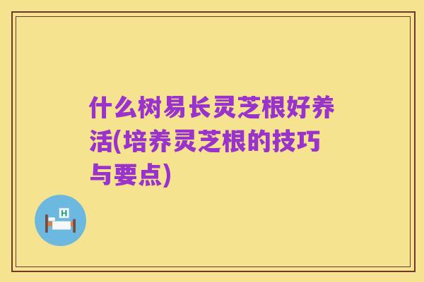 什么树易长灵芝根好养活(培养灵芝根的技巧与要点)