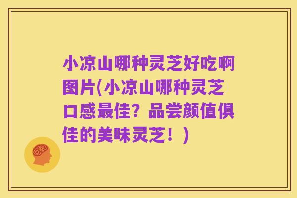 小凉山哪种灵芝好吃啊图片(小凉山哪种灵芝口感最佳?品尝颜值俱佳的美味灵芝!)