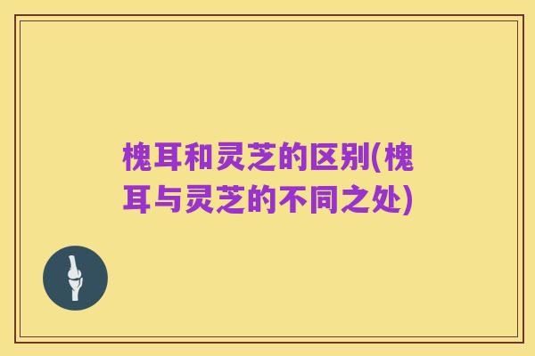 槐耳和灵芝的区别(槐耳与灵芝的不同之处)