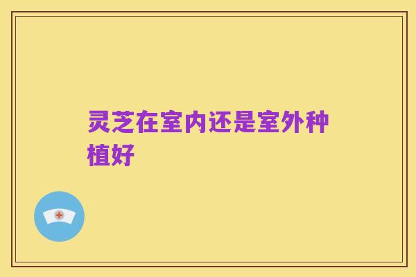 灵芝在室内还是室外种植好