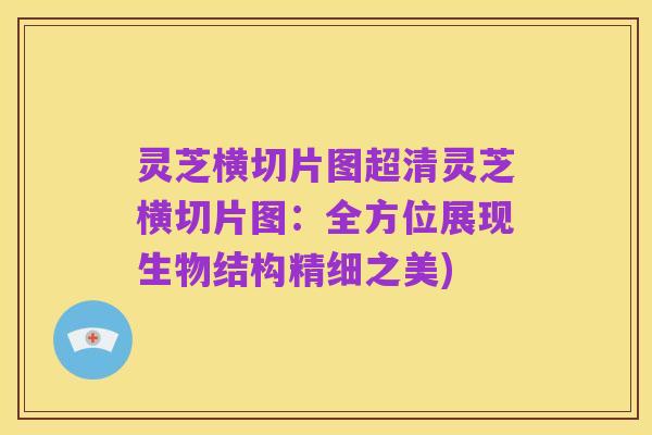 灵芝横切片图超清灵芝横切片图:全方位展现生物结构精细之美)