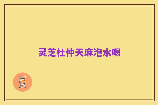 灵芝杜仲天麻泡水喝