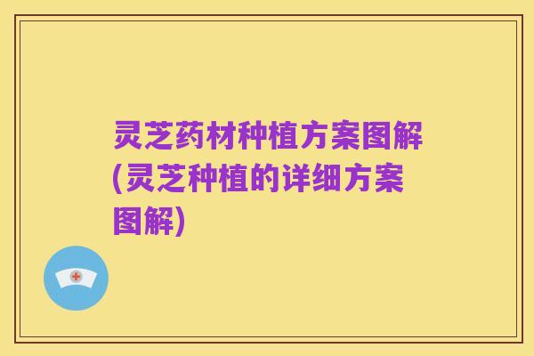 灵芝药材种植方案图解(灵芝种植的详细方案图解)