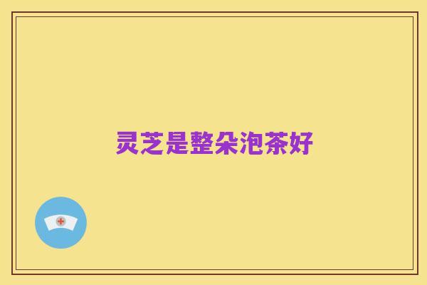 灵芝是整朵泡茶好