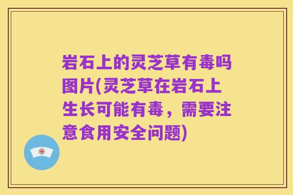 岩石上的灵芝草有毒吗图片(灵芝草在岩石上生长可能有毒,需要注意食用安全问题)