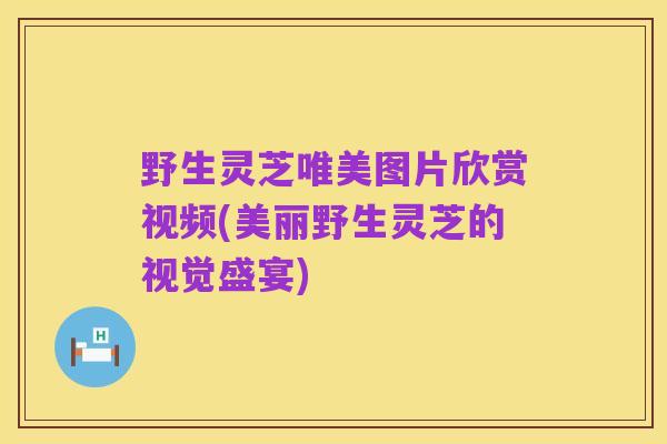 野生灵芝唯美图片欣赏视频(美丽野生灵芝的视觉盛宴)