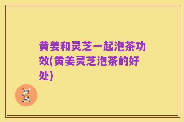 黄姜和灵芝一起泡茶功效(黄姜灵芝泡茶的好处)