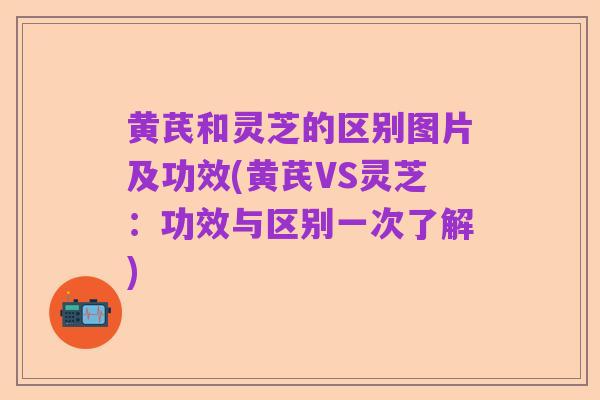 黄芪和灵芝的区别图片及功效(黄芪VS灵芝:功效与区别一次了解)