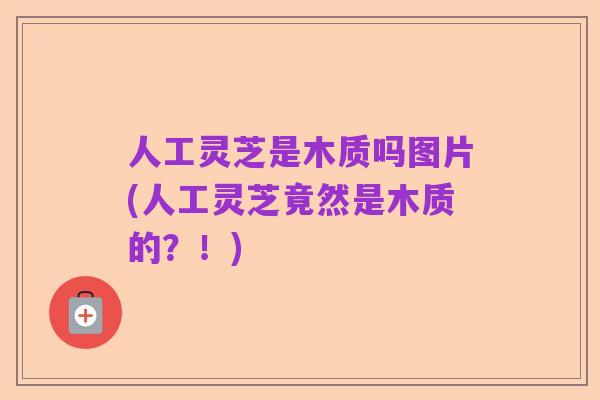 人工灵芝是木质吗图片(人工灵芝竟然是木质的?!)