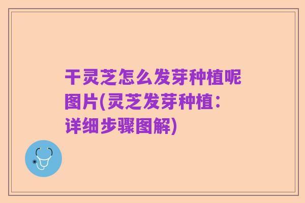 干灵芝怎么发芽种植呢图片(灵芝发芽种植:详细步骤图解)