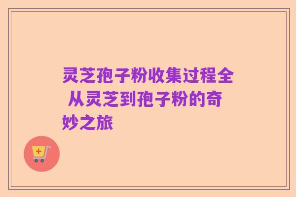 灵芝孢子粉收集过程全 从灵芝到孢子粉的奇妙之旅